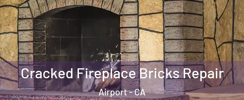 Cracked Fireplace Bricks Repair Airport - CA