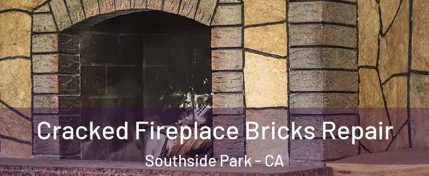 Cracked Fireplace Bricks Repair Southside Park - CA