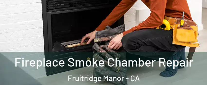 Fireplace Smoke Chamber Repair Fruitridge Manor - CA