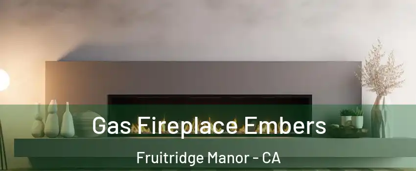 Gas Fireplace Embers Fruitridge Manor - CA