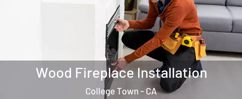 Wood Fireplace Installation College Town - CA